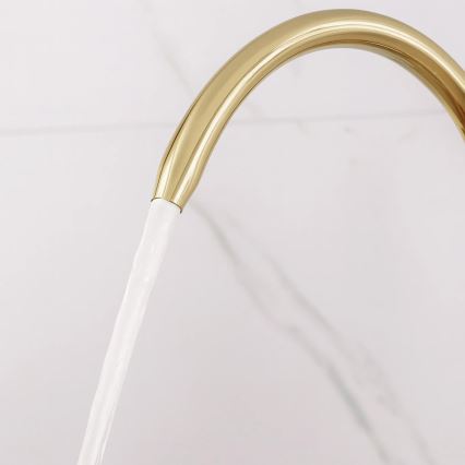 REA-B8989 - Keittiöhana vetosuihkulla ja ECO FRESH -suodattimella 37,5 cm, kultainen