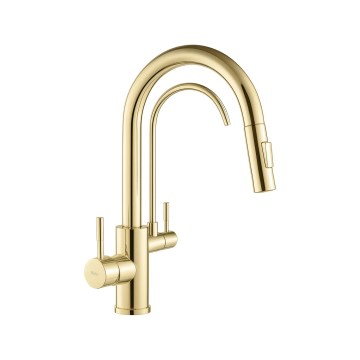 REA-B8989 - Keittiöhana vetosuihkulla ja ECO FRESH -suodattimella 37,5 cm, kultainen