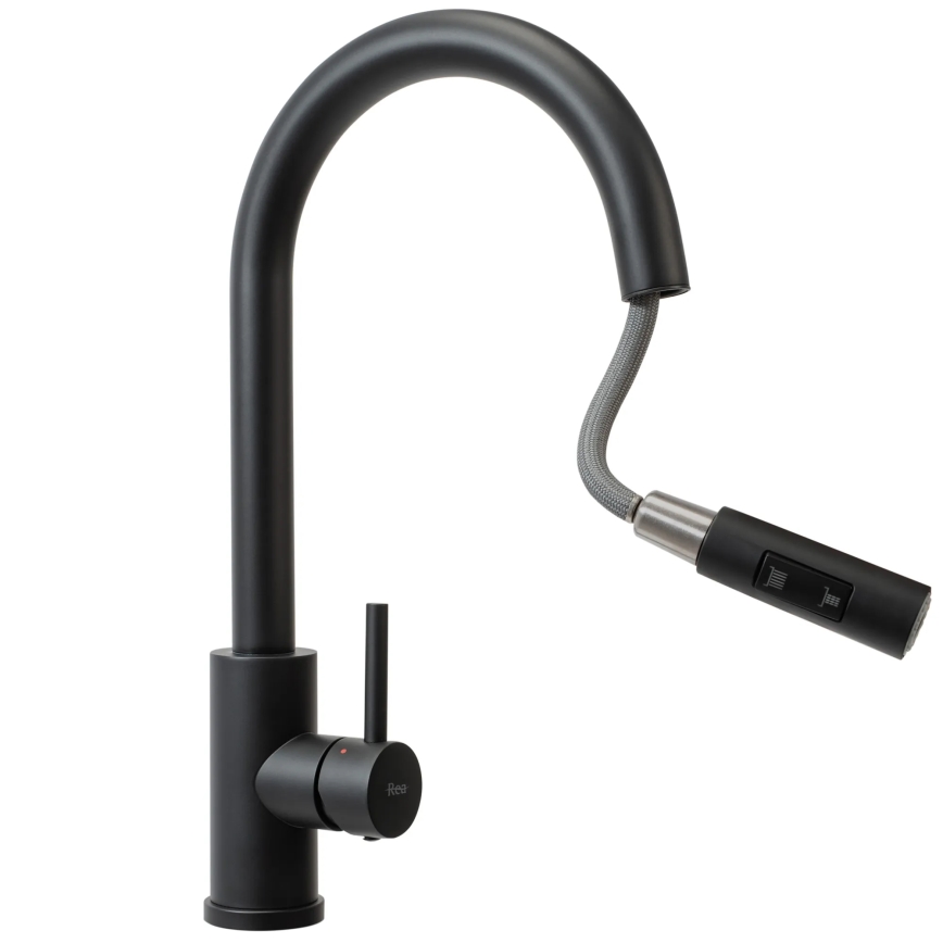 REA-B9147 - Keittiöhana vetosuihkulla FRESH 39,5 cm mattamusta