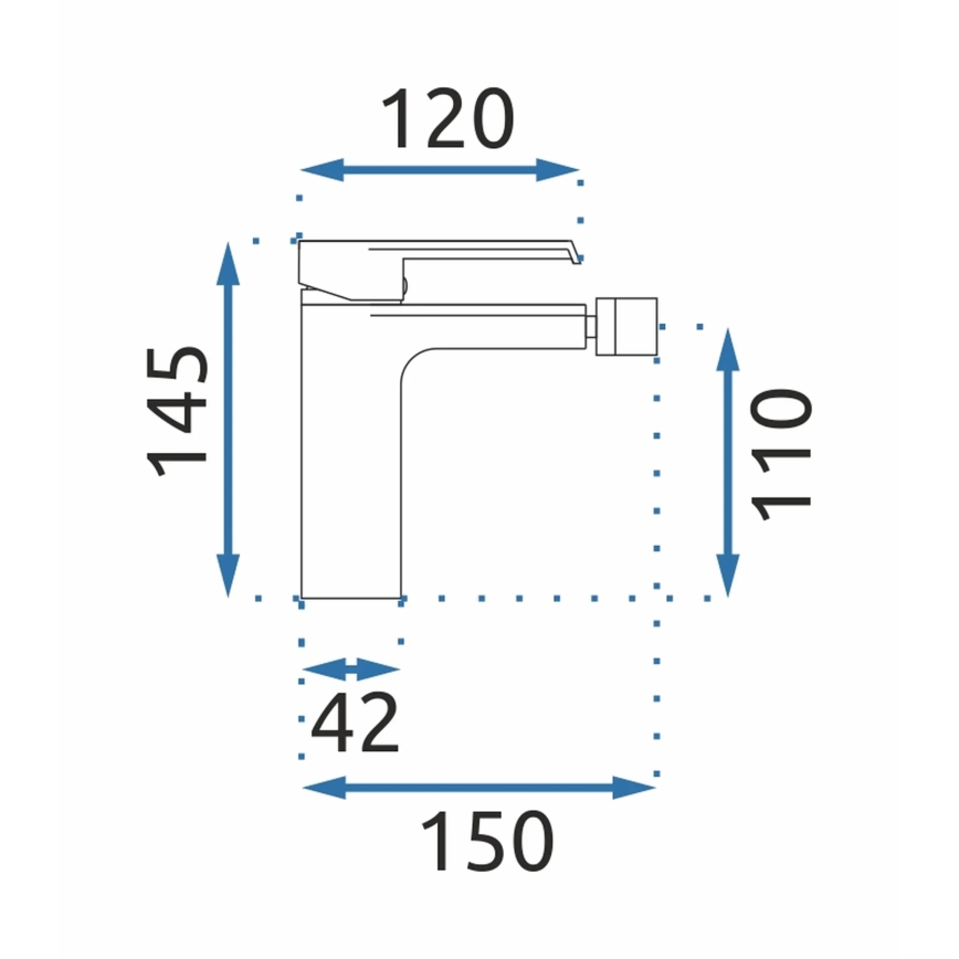 REA-B9970 - HASS-bidehana 14,5 cm, harjattu kulta