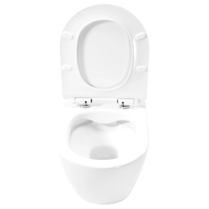 REA-C1400 - seinään asennettava WC-istuin istuinkannella CARTER RIMLESS keramiikka/valkoinen