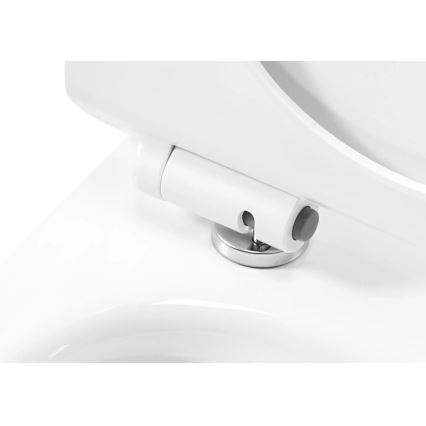 REA-C1400 - seinään asennettava WC-istuin istuinkannella CARTER RIMLESS keramiikka/valkoinen