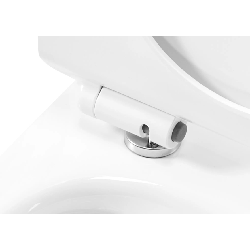 REA-C1400 - seinään asennettava WC-istuin istuinkannella CARTER RIMLESS keramiikka/valkoinen