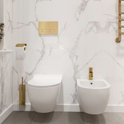 REA-C1400 - seinään asennettava WC-istuin istuinkannella CARTER RIMLESS keramiikka/valkoinen