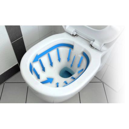 REA-C2760 - Seinään asennettava WC-istuin istuinkannella CARLO FLAT MINI RIMLESS keramiikka/kiiltävä valkoinen