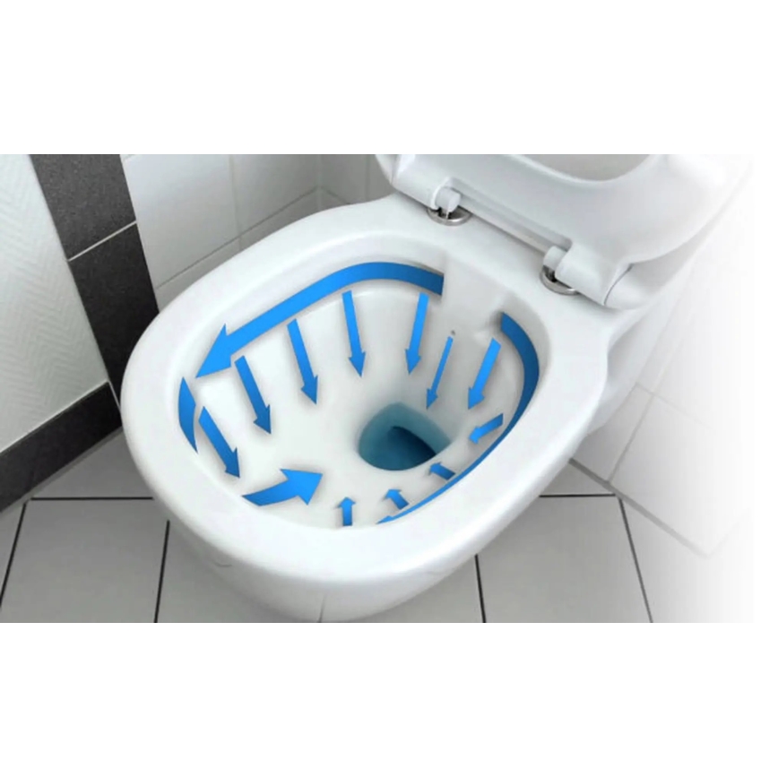 REA-C2760 - Seinään asennettava WC-istuin istuinkannella CARLO FLAT MINI RIMLESS keramiikka/kiiltävä valkoinen