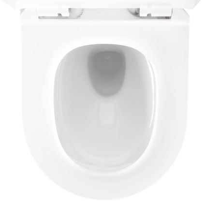 REA-C6390 - CARTER TORNADO RIMLESS seinään asennettava WC-istuin istuinkannella, keramiikka/kivenjäljitelmä