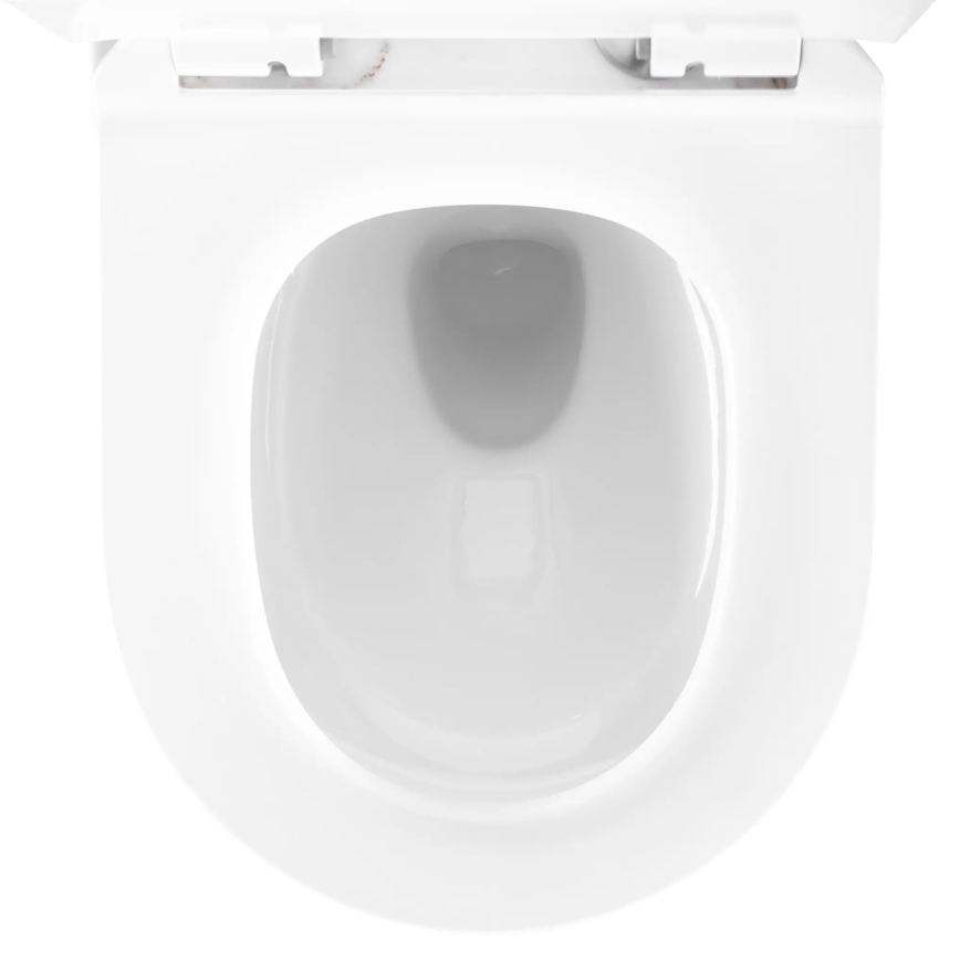REA-C6390 - CARTER TORNADO RIMLESS seinään asennettava WC-istuin istuinkannella, keramiikka/kivenjäljitelmä