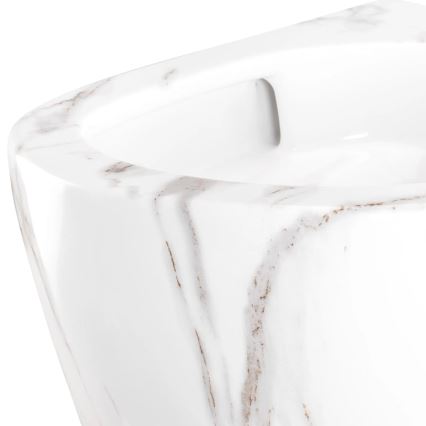 REA-C6390 - CARTER TORNADO RIMLESS seinään asennettava WC-istuin istuinkannella, keramiikka/kivenjäljitelmä