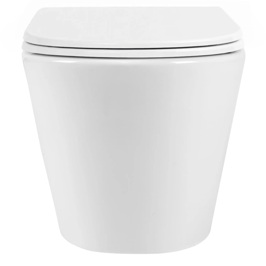 REA-C6800 - Seinään asennettava WC istuinkannella TITO TORNADO RIMLESS, keramiikka/valkoinen