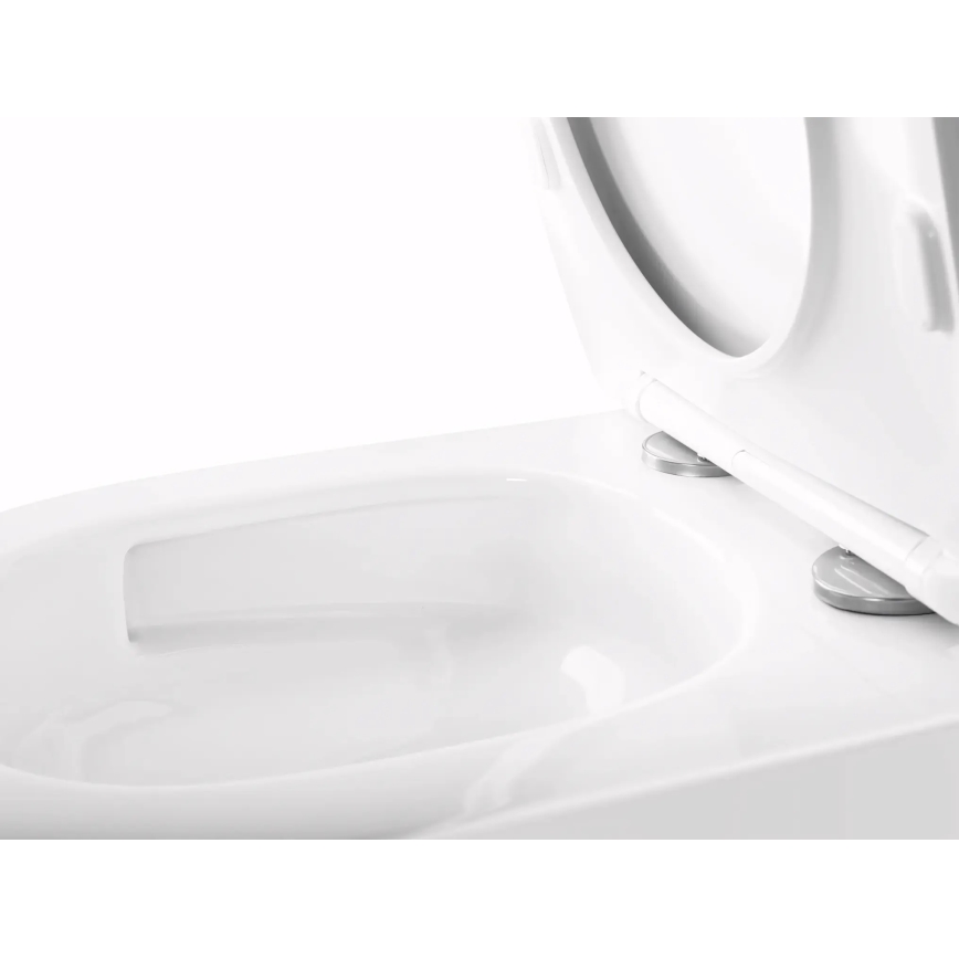 REA-C6800 - Seinään asennettava WC istuinkannella TITO TORNADO RIMLESS, keramiikka/valkoinen