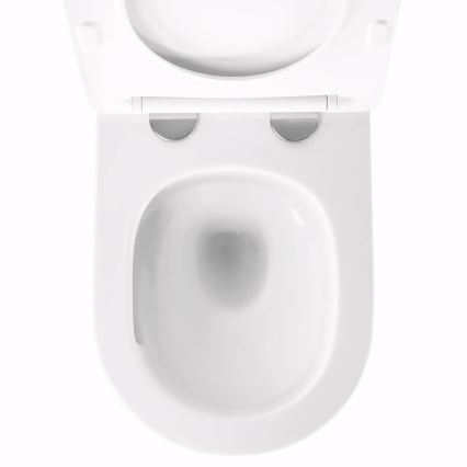 REA-C6800 - Seinään asennettava WC istuinkannella TITO TORNADO RIMLESS, keramiikka/valkoinen