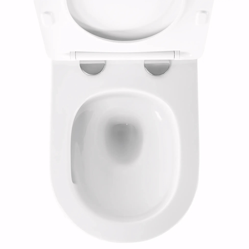 REA-C6800 - Seinään asennettava WC istuinkannella TITO TORNADO RIMLESS, keramiikka/valkoinen