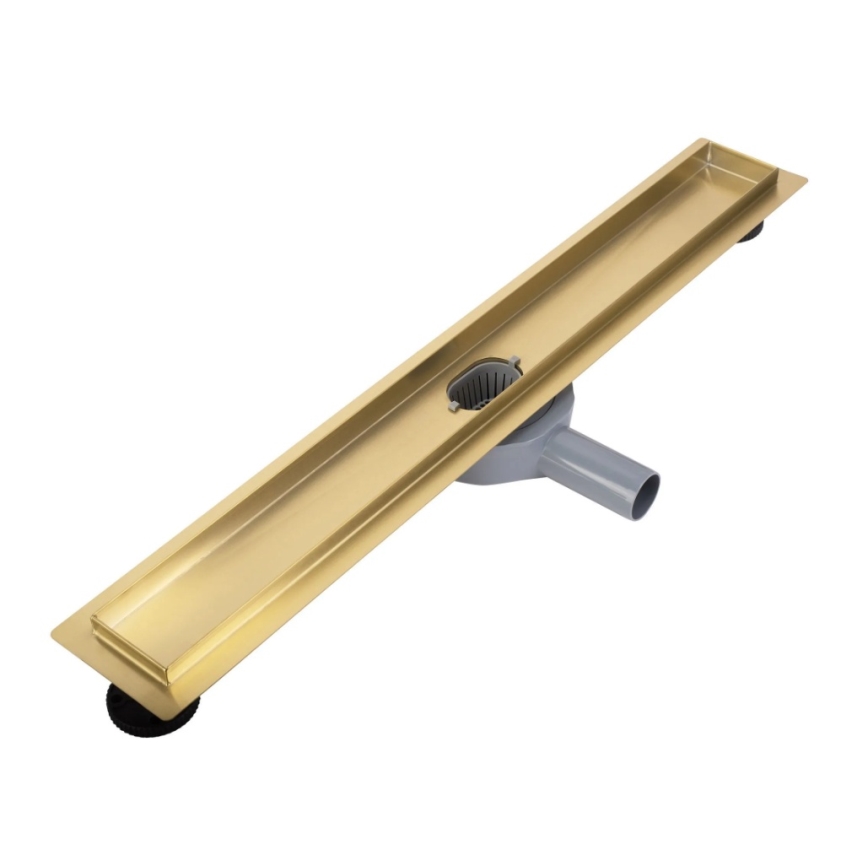 REA-G2703 - NEOX PRO 80 cm lattiakaivo, ruostumaton teräs/harjattu kultapinta