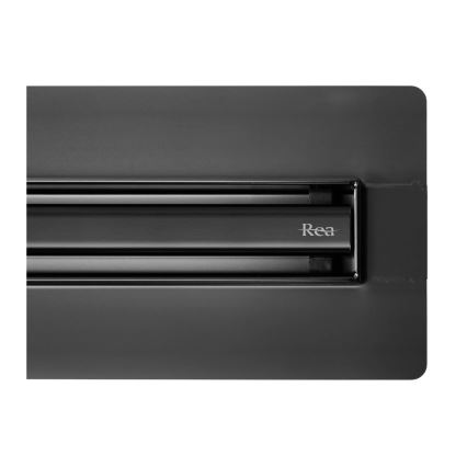 REA-G2710 - NEOX SLIM 80 cm lineaarinen lattiakaivo, ruostumaton teräs/musta