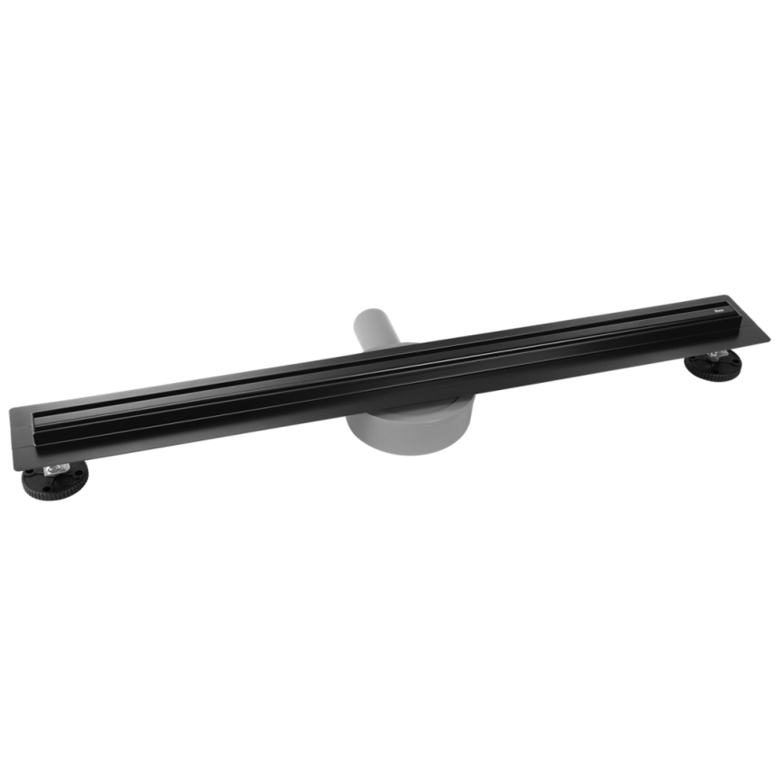 REA-G2710 - NEOX SLIM 80 cm lineaarinen lattiakaivo, ruostumaton teräs/musta