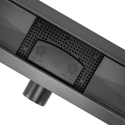 REA-G6600 - Lineaarinen suihkuviemäri PURE NEOX 50 cm, mattamusta