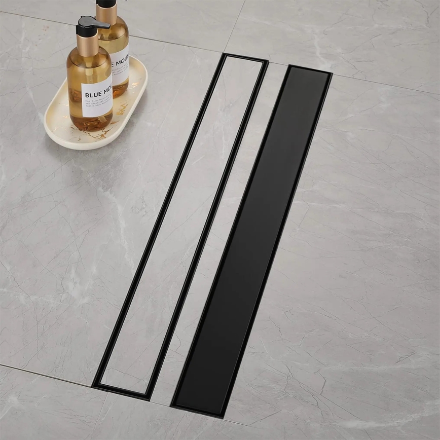 REA-G6602 - PURE NEOX 70 cm mattamusta lineaarinen lattiakaivo