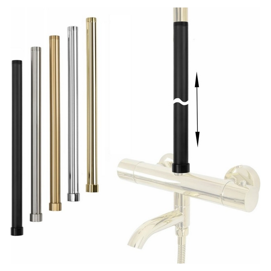 REA-K0891-Pidennystanko suihku-/ammejärjestelmään 51,5 cm harjattu kulta