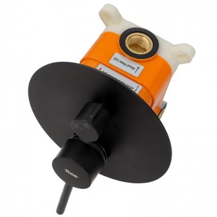 REA-P4100 - LUNGO-suihkusetti piilosekoittajalla, musta