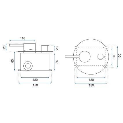 REA-P4100 - LUNGO-suihkusetti piilosekoittajalla, musta