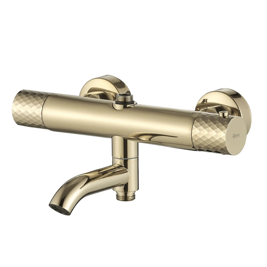 REA-P5960 - Termostaattinen suihkusetti LUNGO DIAMOND, kultainen