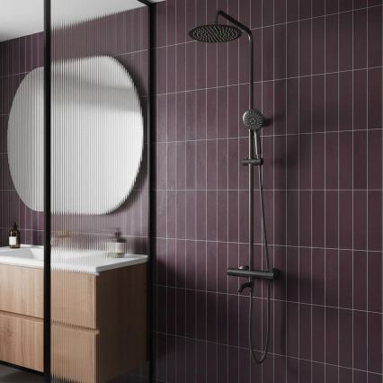 REA-P6386 - LUNGO-suihkusetti termostaattisella hanalla, titaani