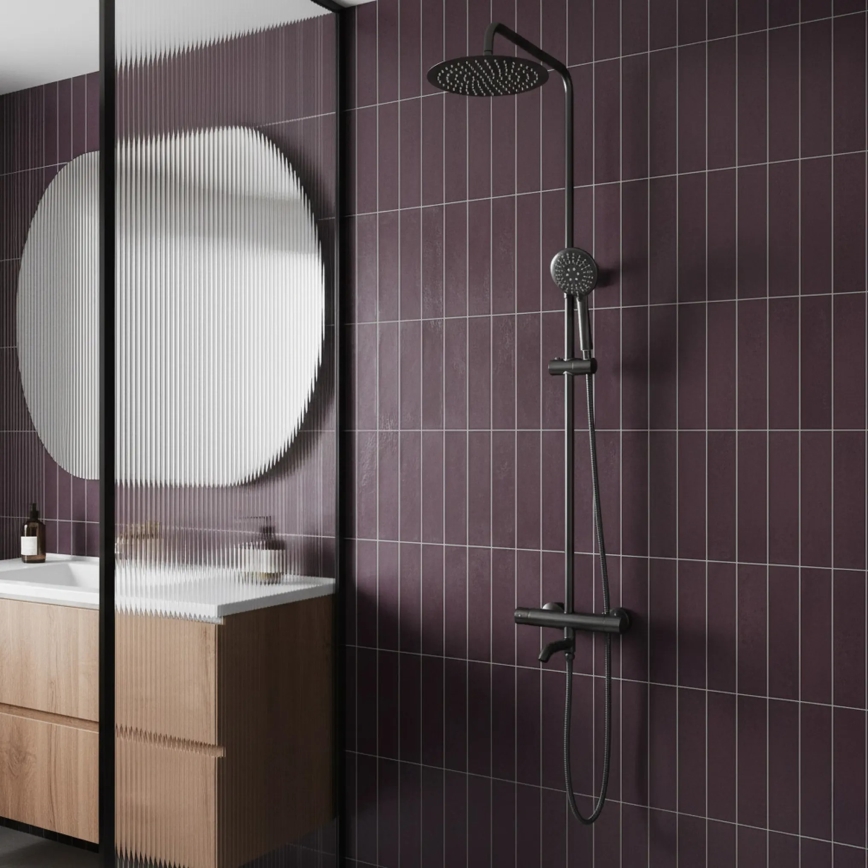 REA-P6386 - LUNGO-suihkusetti termostaattisella hanalla, titaani