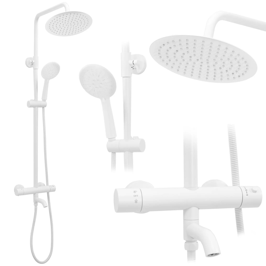 REA-P6608 - LUNGO termostaattinen suihkusetti, mattavalkoinen