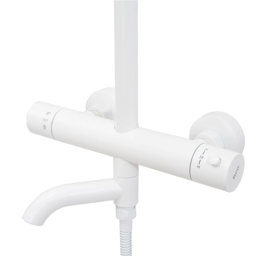 REA-P6608 - LUNGO termostaattinen suihkusetti, mattavalkoinen