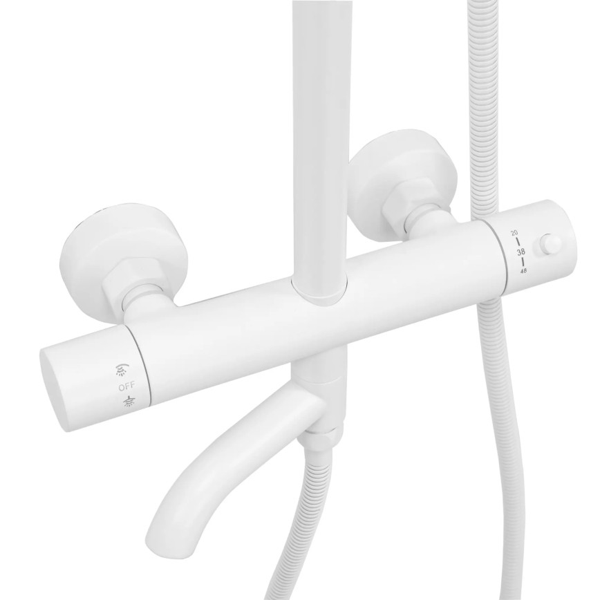 REA-P6608 - LUNGO termostaattinen suihkusetti, mattavalkoinen