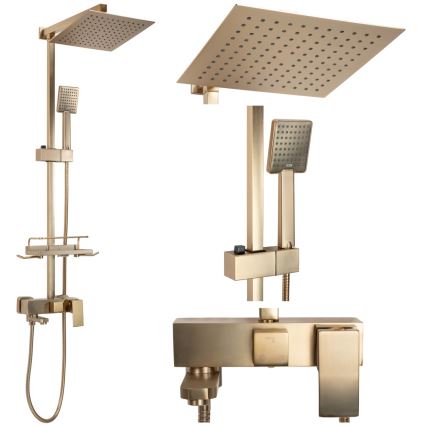 REA-P7050 - JACK-suihkusetti hanalla, harjattu kulta