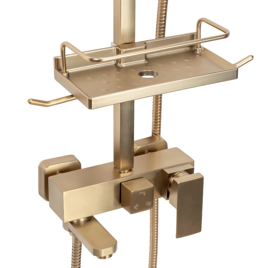 REA-P7050 - JACK-suihkusetti hanalla, harjattu kulta