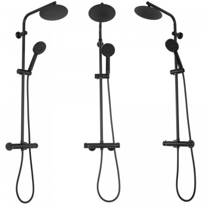 REA-P8804 - Suihkusetti termostaattisella hanalla BLISS mattamusta