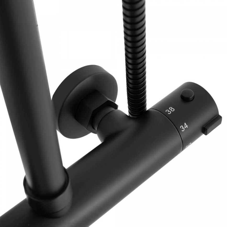 REA-P8804 - Suihkusetti termostaattisella hanalla BLISS mattamusta