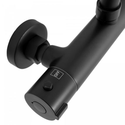 REA-P8804 - Suihkusetti termostaattisella hanalla BLISS mattamusta