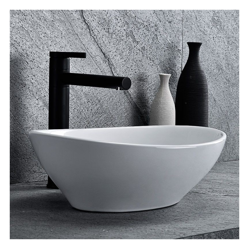 REA-U0623 - Pöytätason pesuallas SOFIA MINI 27x34 cm keramiikka/kiiltävä valkoinen