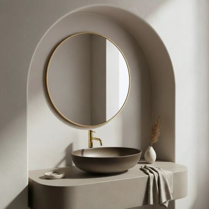 REA-U0627 - Pöytätason pesuallas CAROLA 39x51,5 cm keramiikka/ruskea