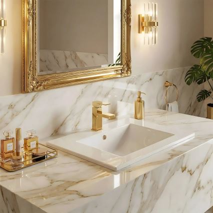 REA-U0786 - Upotettava pesuallas DAFNE 47x62 cm keraaminen/kiiltävä valkoinen