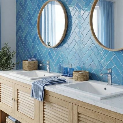 REA-U0786 - Upotettava pesuallas DAFNE 47x62 cm keraaminen/kiiltävä valkoinen