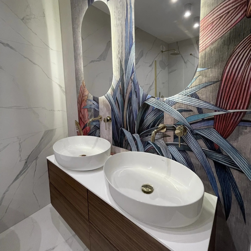 REA-U1223 - Tasoon asennettava pesuallas QUEEN 41,5x55 cm keramiikka/kiiltävä valkoinen