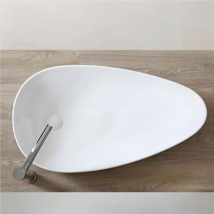 REA-U1500 - Tason päälle asennettava pesuallas GRETA 42,5x77 cm keramiikka/kiiltävä valkoinen