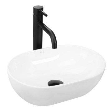 REA-U3322 - AMELIA MINI tason päälle asennettava pesuallas 26x38 cm keramiikka/kiiltävä valkoinen