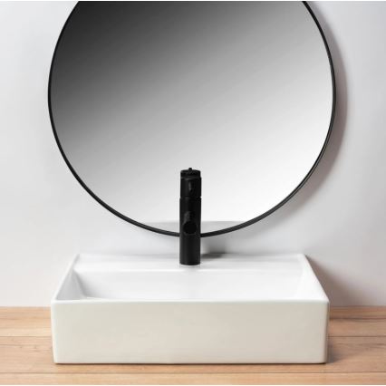 REA-U5000 - Tason päälle asennettava pesuallas VALERIA 35,5x50,5 cm keramiikka/kiiltävä valkoinen