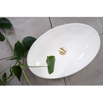 REA-U5660 - Pöytätason pesuallas MAYA 39x60 cm keramiikka/kiiltävä valkoinen
