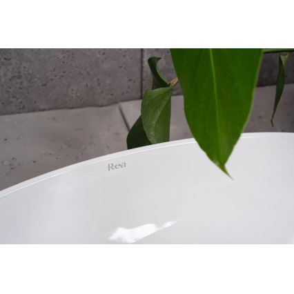REA-U5660 - Pöytätason pesuallas MAYA 39x60 cm keramiikka/kiiltävä valkoinen