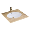 REA-U6330 - Upotettava pesuallas NEL 39x47,5 cm keramiikka/kiiltävä valkoinen