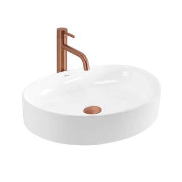 REA-U6370 - Pöytätason pesuallas JOANA 38,5x50,5 cm keramiikka/kiiltävä valkoinen