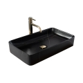 REA-U6510 - DENIS tasoon asennettava pesuallas 35x61,5 cm keramiikka/mattamusta