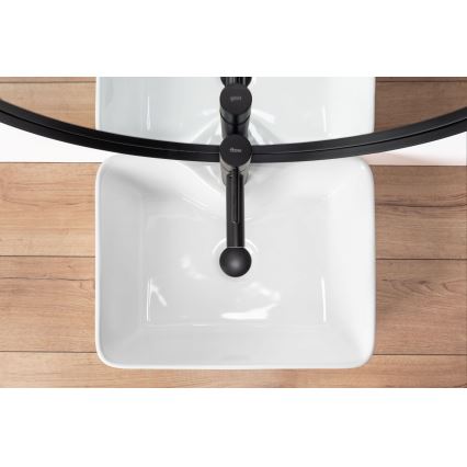 REA-U6524 - KELLY 38x49 cm tasoon asennettava pesuallas, keraaminen/kiiltävä valkoinen